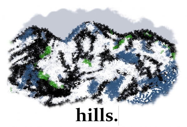 Creation of the hills.: Step 3